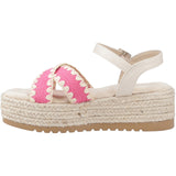 Hush Puppies Womens Jemma Espadrille Sandal Fuchsia