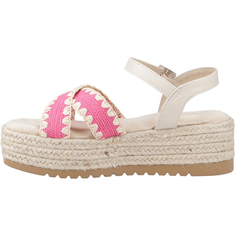 Hush Puppies Womens Jemma Espadrille Sandal Fuchsia