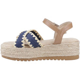 Hush Puppies Womens Jemma Espadrille Sandal Navy