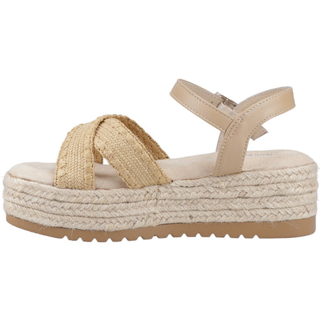 Hush Puppies Womens Jemma Espadrille Sandal Tan
