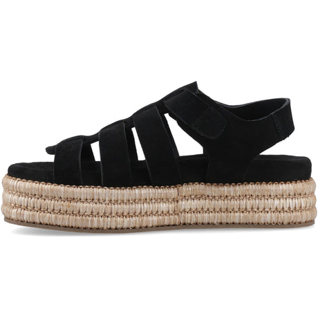 Hush Puppies Womens Rosetta Gladiator Black/Tan