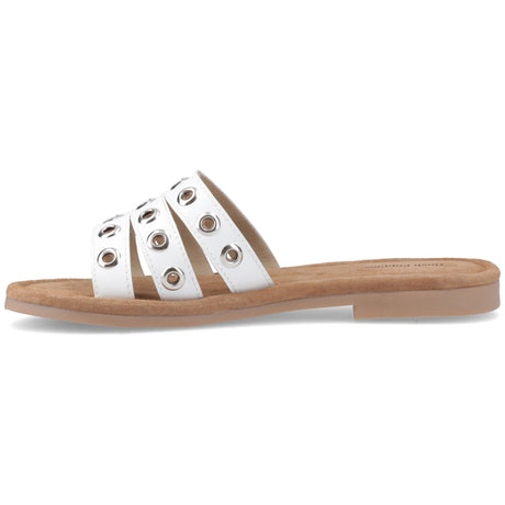 Hush Puppies Womens Taylor Stud Mule White