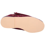GBS Womens Rhona Ladies Extra Wide Fit Slipper Wine