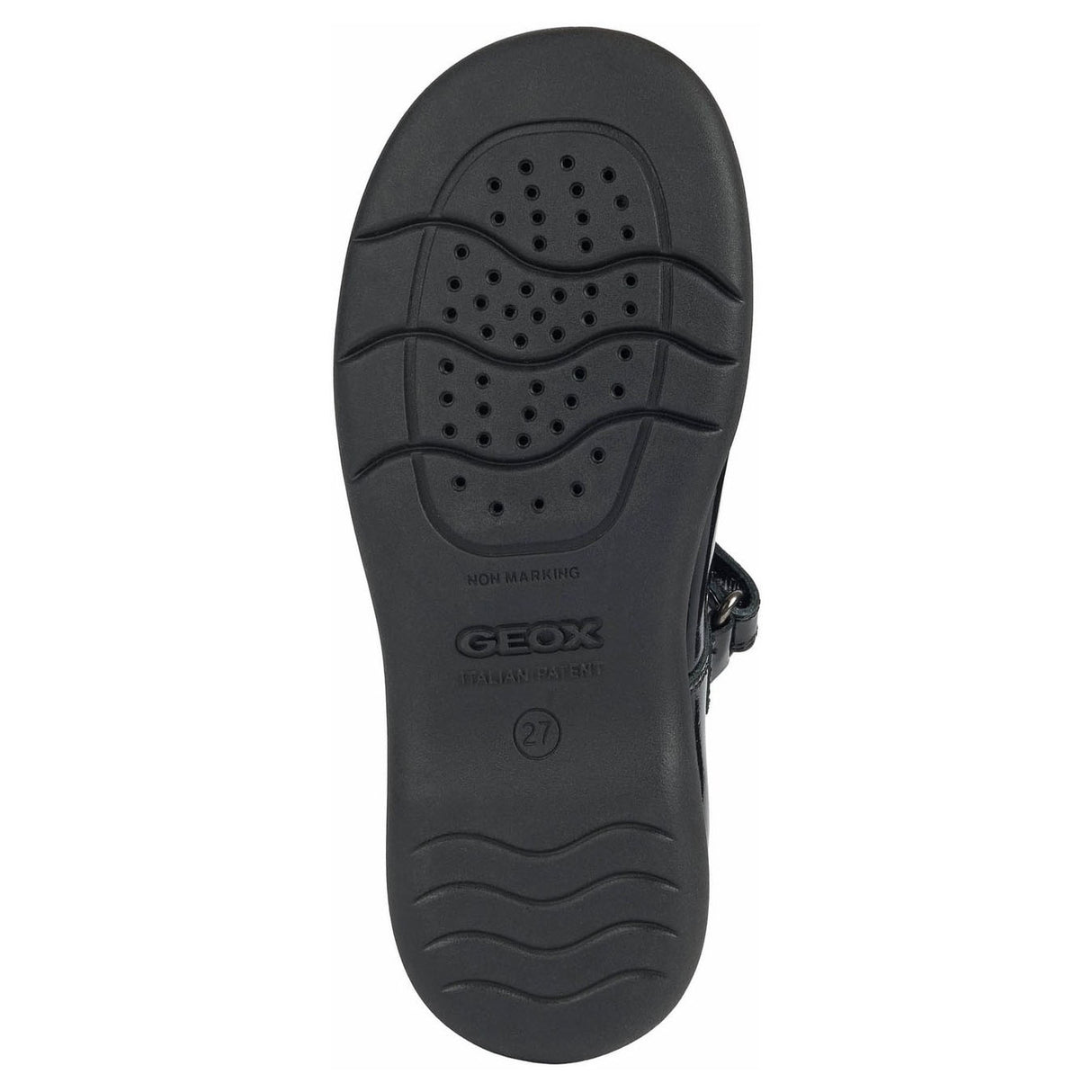 Geox Junior Girls Naimara Girl Ballerina Black Patent