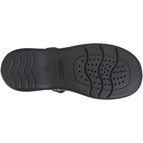 Geox Junior Girls Naimara Girl Ballerina Black Patent