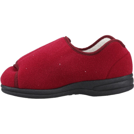 Mirak Womens Fife Touch Fastening Slipper Wine