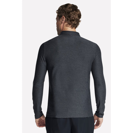 Skechers Mens GO DRI All Day 1/4 Zip Pullover Black/Charcoal