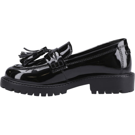 Hush Puppies Womens Abigail Patent Senior Shoe Black