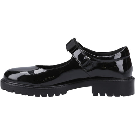 Hush Puppies Womens Astrid Bow Patent Snr Black