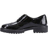 Hush Puppies Womens Athena Patent Snr Black