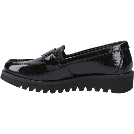 Hush Puppies Womens Francis Loafer Patent Black