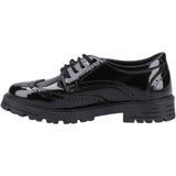 Hush Puppies Womens Maxine Patent Senior Shoe Black