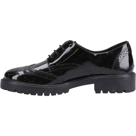 Hush Puppies Junior Girls Athena Patent Jnr Black