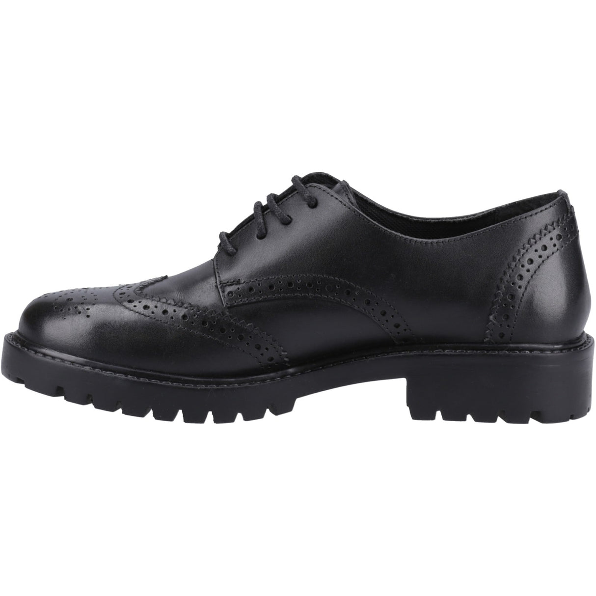Hush Puppies Girls Athena Senior Shoe Black
