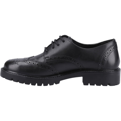 Hush Puppies Girls Athena Senior Shoe Black