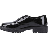 Hush Puppies Junior Girls Aubrey Lace Up Patent Jnr Black