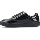 Hush Puppies Girls EVELYN LACE TRAINER SNR Black Patent