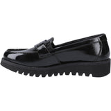 Hush Puppies Girls Francis Loafer Patent Black