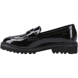 Hush Puppies Girls Grazia Loafer Patent Snr Black