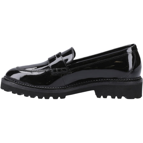 Hush Puppies Girls Grazia Loafer Patent Snr Black
