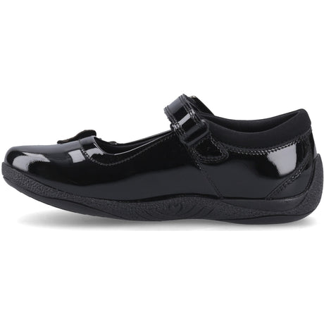 Hush Puppies Junior Girls JULIE BALLERINA PATENT Black