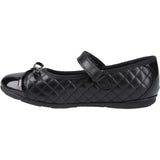Hush Puppies Girls Lottie Quilt Ballerina Snr Black