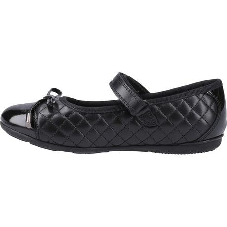 Hush Puppies Girls Lottie Quilt Ballerina Snr Black