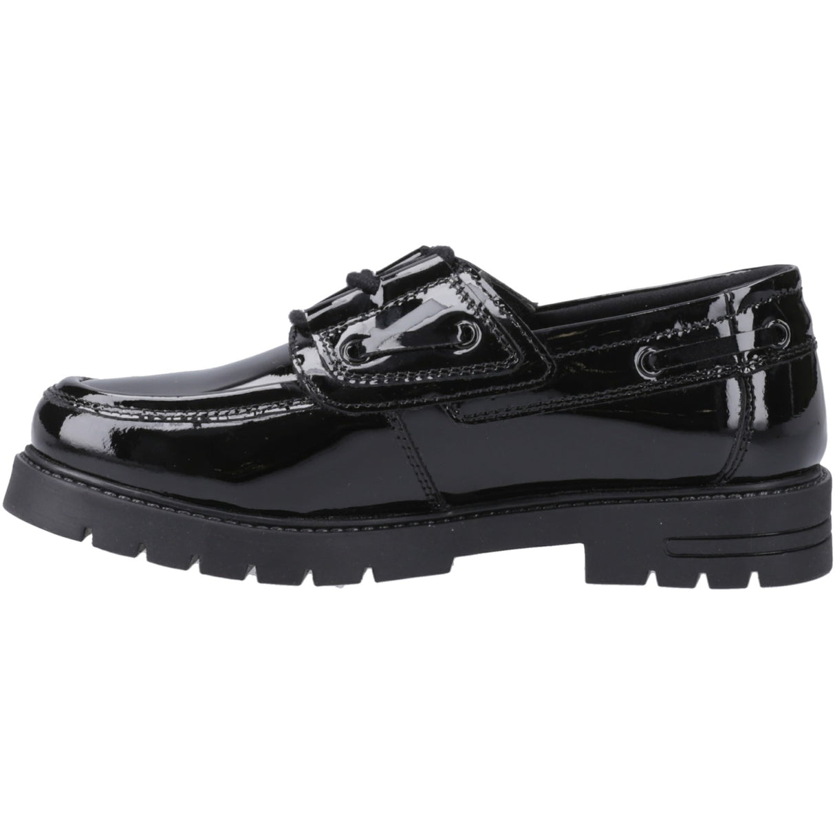 Hush Puppies Junior Girls Lucy Patent Jnr Black