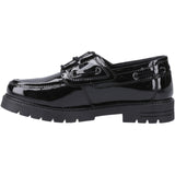Hush Puppies Junior Girls Lucy Patent Jnr Black