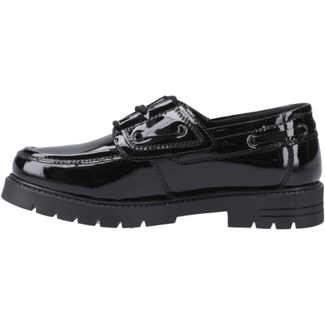 Hush Puppies Junior Girls Lucy Patent Jnr Black