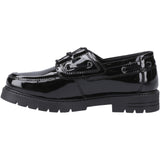 Hush Puppies Girls Lucy Patent Snr Black