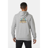 Helly Hansen Sport Mens Core Graphic Hoodie Grey Melange