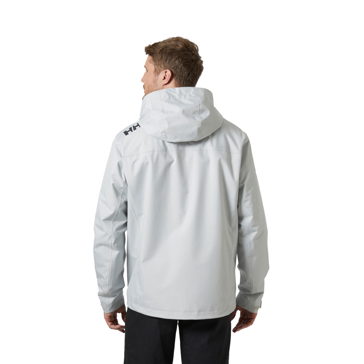 Helly Hansen Sport Mens Crew Hooded Midlayer Sailing Jacket 2.0 Grey Fog