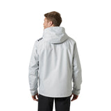 Helly Hansen Sport Mens Crew Hooded Midlayer Sailing Jacket 2.0 Grey Fog