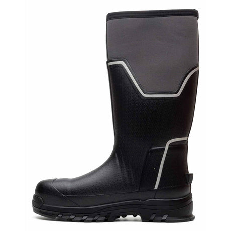 Muck Boots Mens Grit S5 Safety Wellington Black/Grey