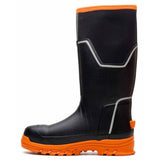 Muck Boots Mens Grit S5 Safety Wellington Black/Orange