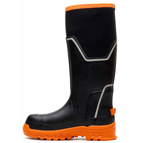 Muck Boots Womens Grit S5 Safety Wellington Black/Orange