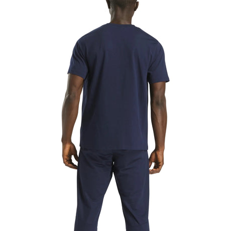 Reebok Mens CODY SMALL LOGO CREW NECK SS TEE VECTOR NAVY