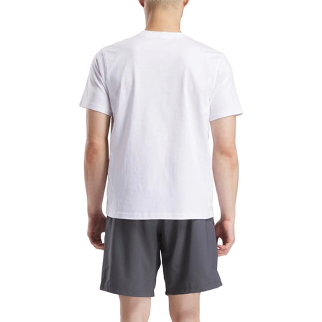 Reebok Mens CODY SMALL LOGO CREW NECK SS TEE WHITE