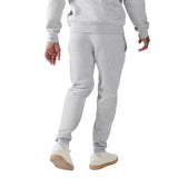 Reebok Mens ID 2-COLOUR LOGO FLEECE CUFFED JOG PANT LIGHT GREY MARL