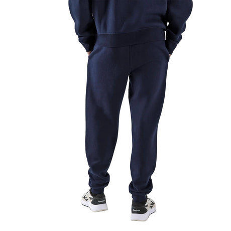 Reebok Mens ID 2-COLOUR LOGO FLEECE CUFFED JOG PANT VECTOR NAVY