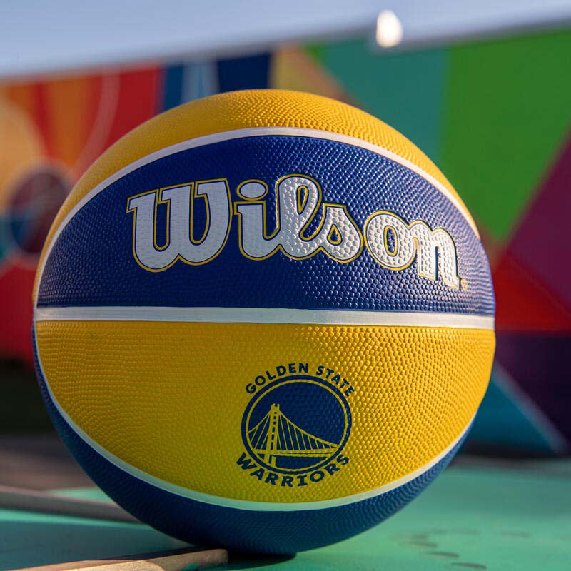 Wilson NBA Tribute Gold Warriors 7 Blue