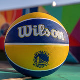 Wilson NBA Tribute Gold Warriors 7 Blue