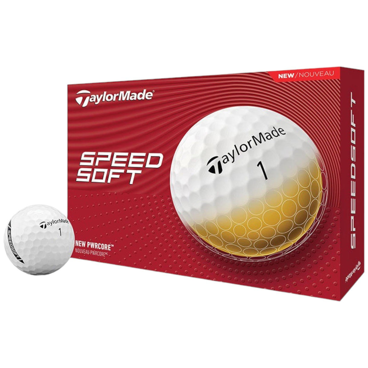 Taylormade Speedsoft 2024 Golf Ball White - Dozen