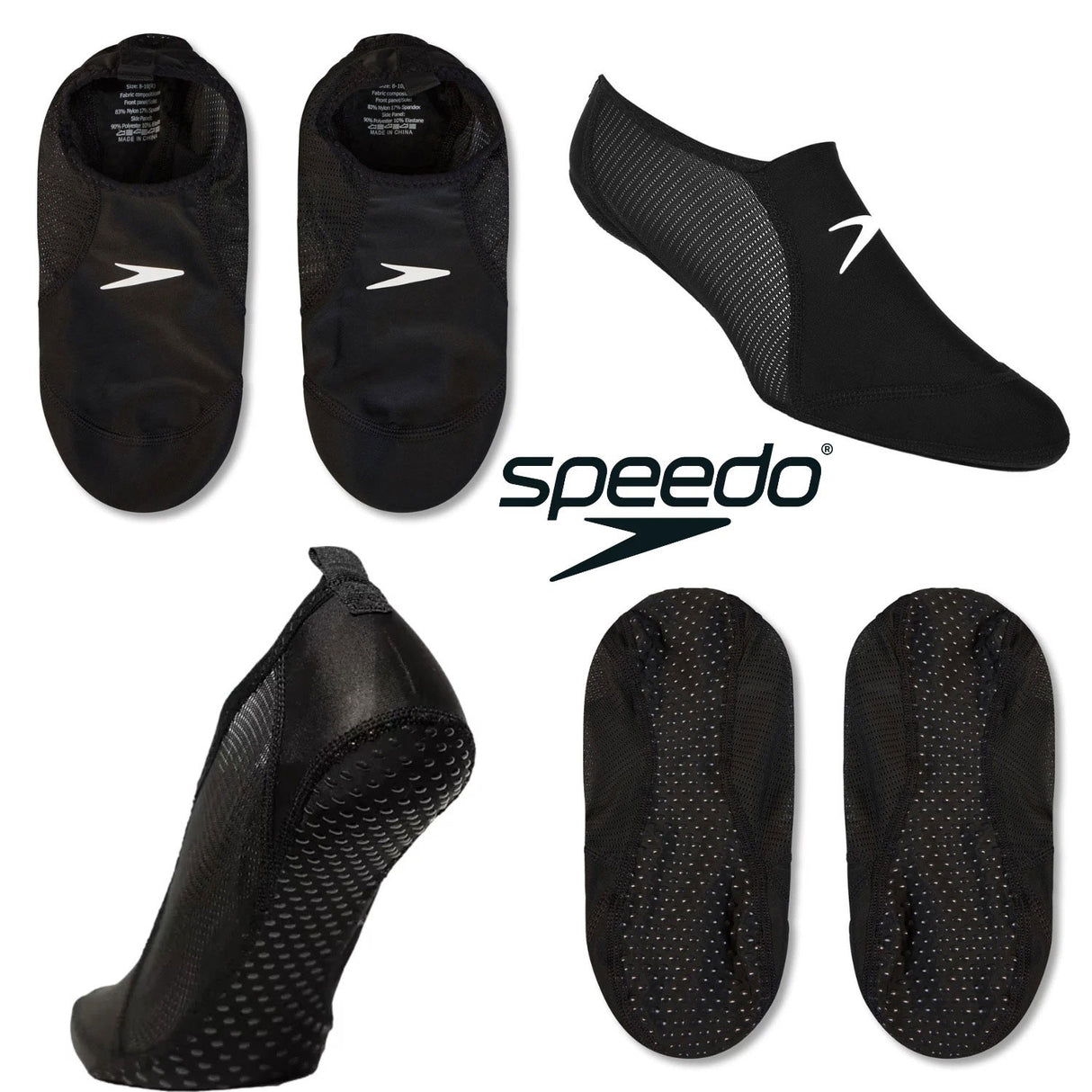 Speedo Lady Pool Socks Black