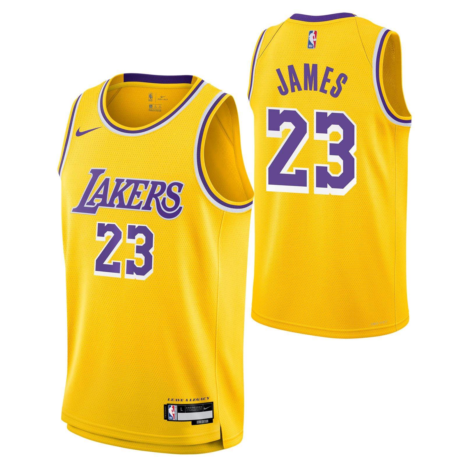 NIKE LAKERS JAMES 23 ジャージ キッズXLバスケットボール Nike Lakers James 23 Kids Swingman Jersey