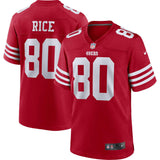 Nike NFL 49ers Rice 80 Home Game Jersey