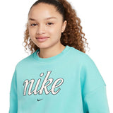 Nike Sportswear Club Fleece Girls Boxy Crew-Neck Sweatshirt