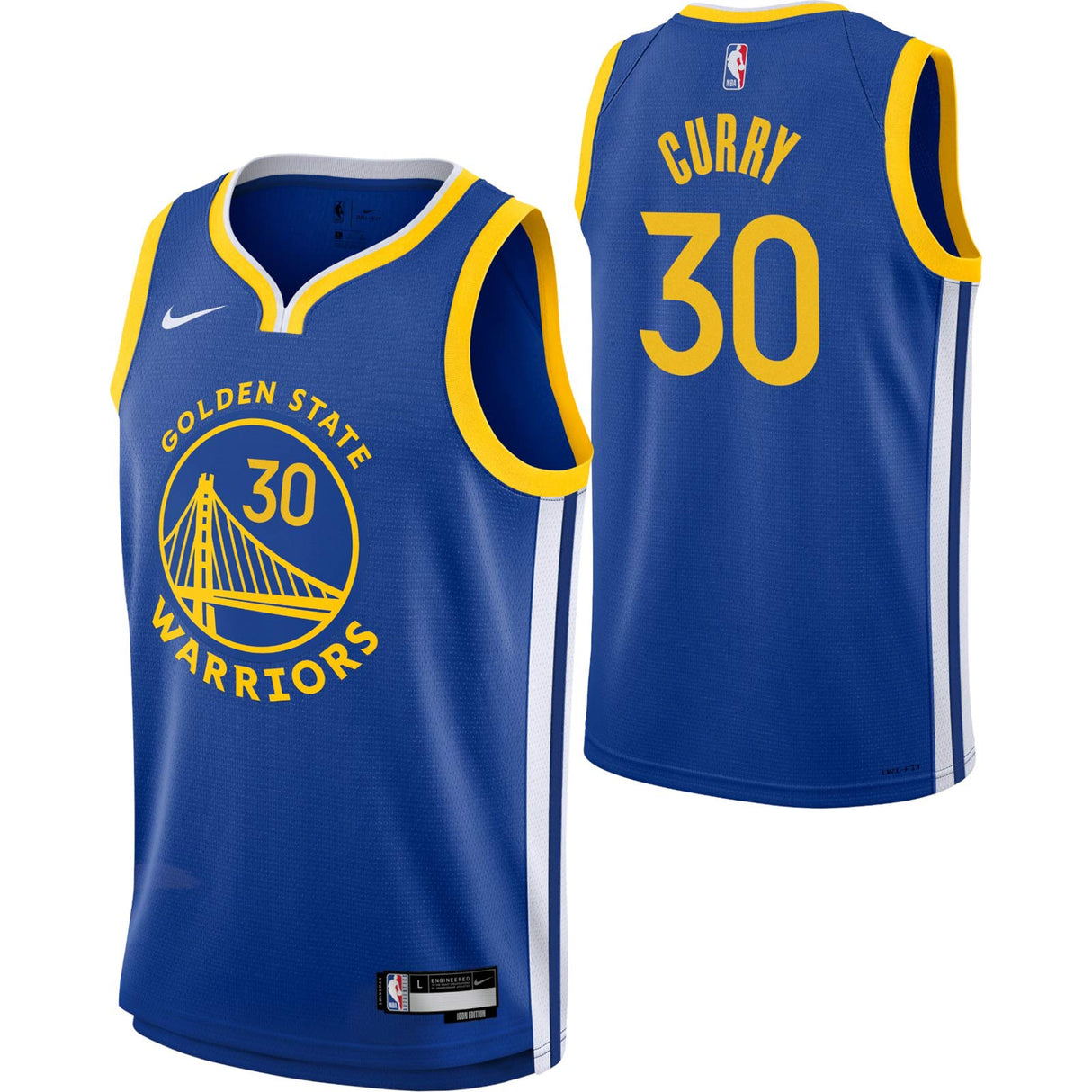Nike NBA Warriors Curry 30 Kids Icon Jersey