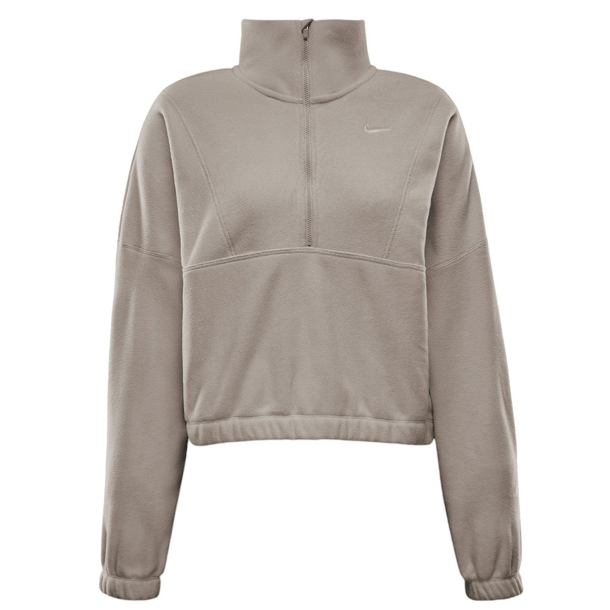 Nike One Womens Therma-FIT Oversized Half-Zip Fleece Top